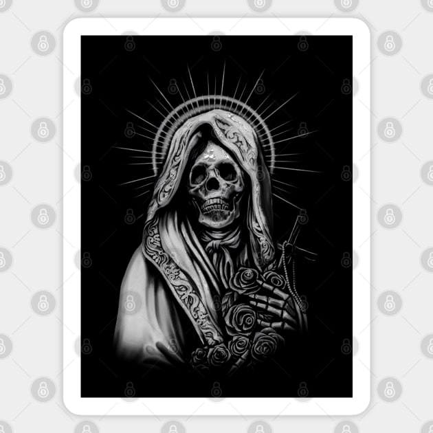 Santa Muerte Magnet by Blind Man Studio